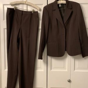 Rafaella brown pin stripe suit. Size 12